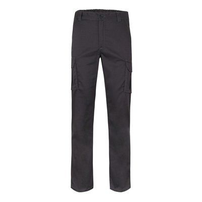 Pantalón multibolsillos elástico y ajustado Negro 50