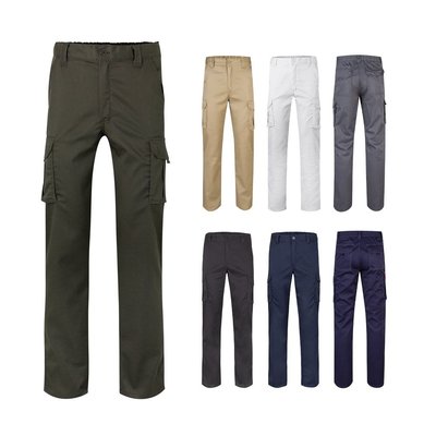 Pantalón multibolsillos elástico y ajustado