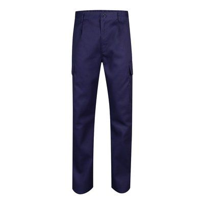 Pantalón multibolsillos de sarga Azul 60