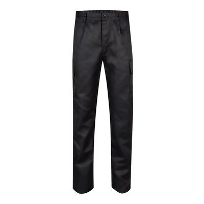 Pantalón multibolsillos de sarga Negro 36