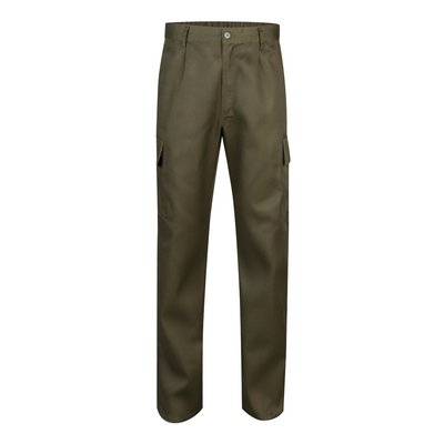 Pantalón multibolsillos de sarga