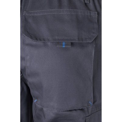 Pantalón sarga multibolsillos bicolor
