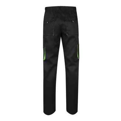 Pantalón sarga multibolsillos bicolor