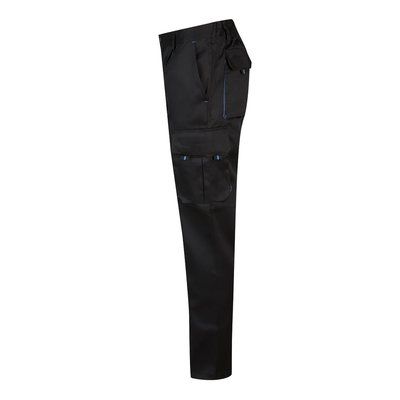 Pantalón sarga multibolsillos bicolor