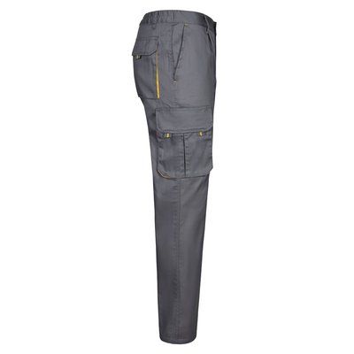 Pantalón sarga multibolsillos bicolor