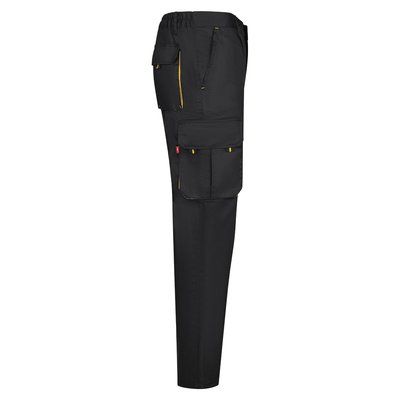 Pantalón sarga multibolsillos bicolor