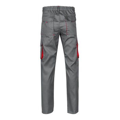 Pantalón sarga multibolsillos bicolor