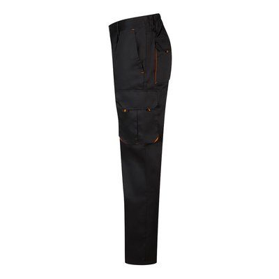 Pantalón sarga multibolsillos bicolor