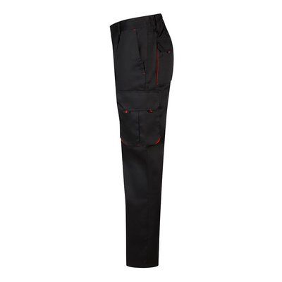 Pantalón sarga multibolsillos bicolor