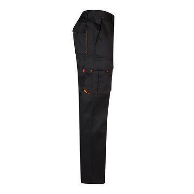 Pantalón sarga multibolsillos bicolor