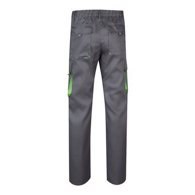 Pantalón sarga multibolsillos bicolor