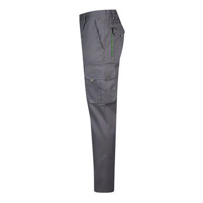 Pantalón sarga multibolsillos bicolor
