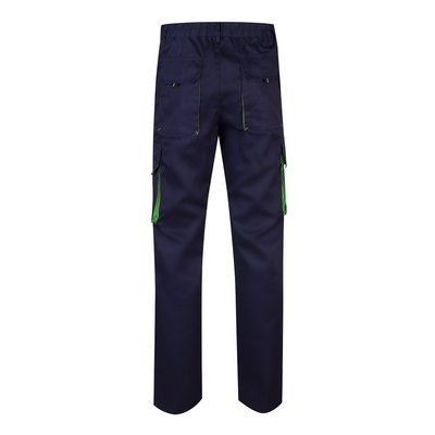 Pantalón sarga multibolsillos bicolor