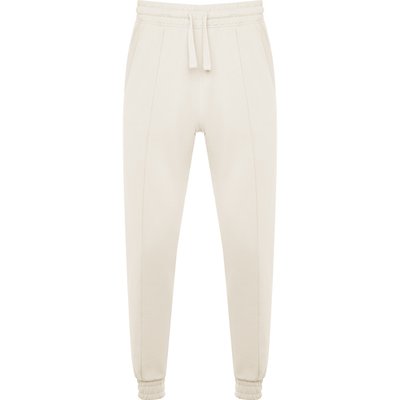 Pantalón Unisex Bajo con Puño y Cintura Elástica BLANCO VINTAGE S