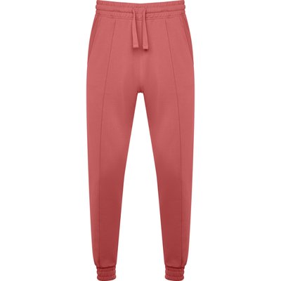 Pantalón Unisex Bajo con Puño y Cintura Elástica ROJO CRISANTEMO 2XL