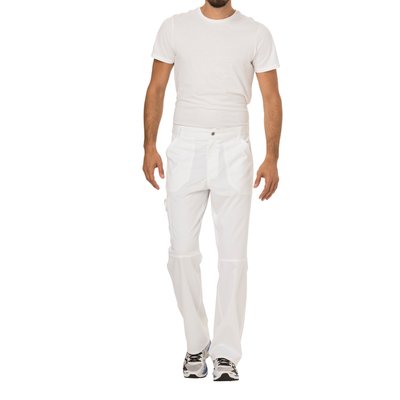 Pantalones cargo hombre con bragueta y bolsillos White Xxl