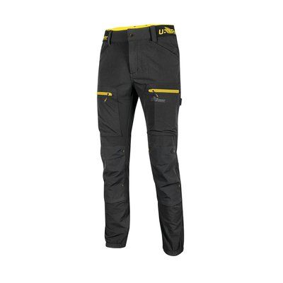 Pantalones de trabajo elásticos Black Carbon XL
