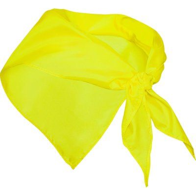 Pañuelo festero de tela fina Amarillo UNICA