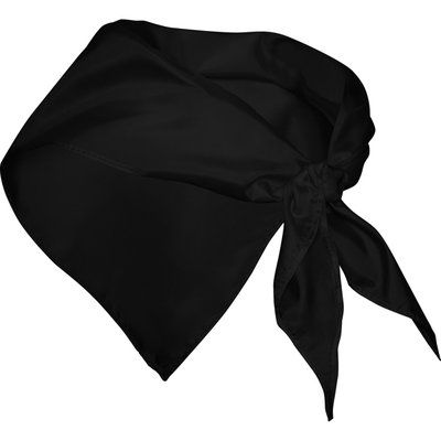 Pañuelo festero de tela fina Negro UNICA