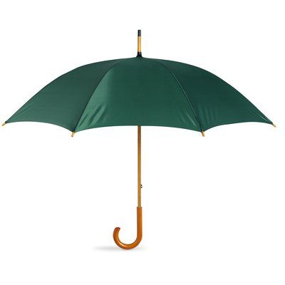 Paraguas de apertura manual con mango de madera