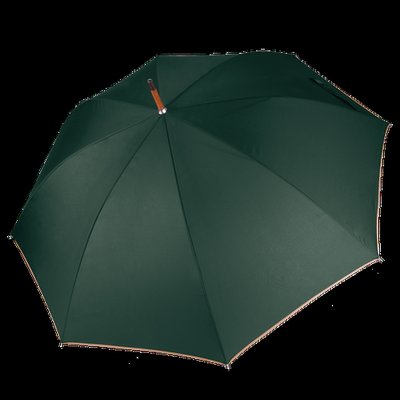 Paraguas clásico mástil de madera Bottle Green / Beige