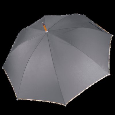 Paraguas clásico mástil de madera Dark Grey / Beige
