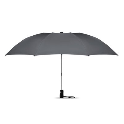 Paraguas cromado de 23 pulgadas plegable y reversible