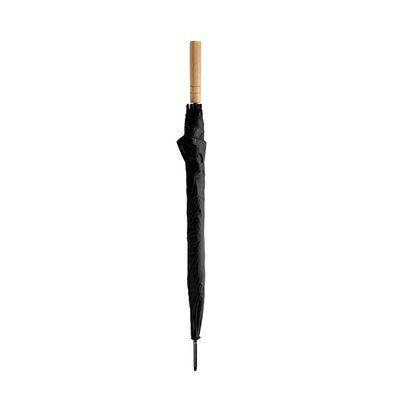 Paraguas con mango de madera Negro Talla Única Adulto