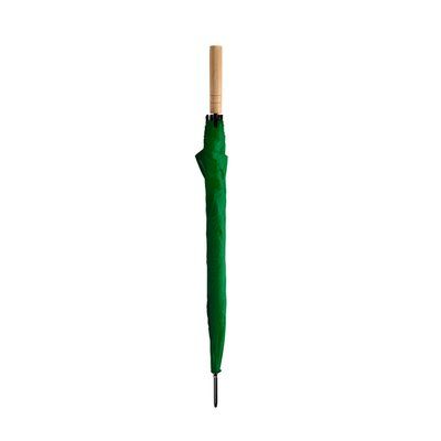 Paraguas con mango de madera Verde Helecho Talla Única Adulto