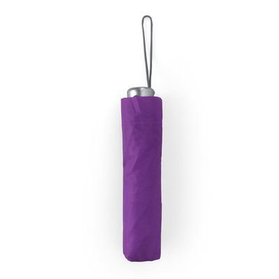 Paraguas plegable de apertura manual Morado Talla Única Adulto