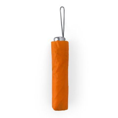 Paraguas plegable de apertura manual Naranja Talla Única Adulto