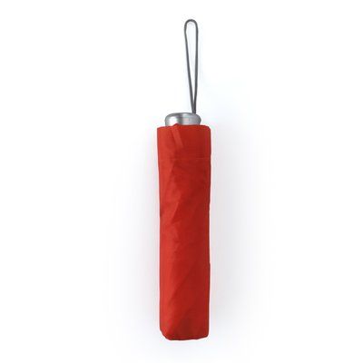 Paraguas plegable de apertura manual Rojo Talla Única Adulto