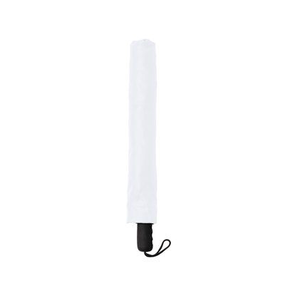 Paraguas plegable automático RPET y mango EVA Blanco Talla Única Adulto