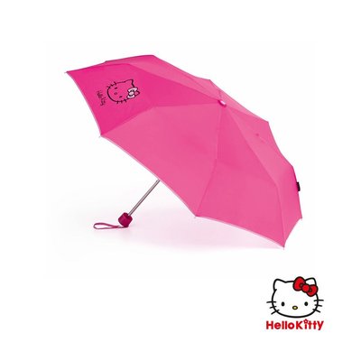 Paraguas Plegable Fucsia Hello Kitty
