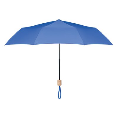 Paraguas plegable personalizado de colores sobrios y con funda Azul Royal