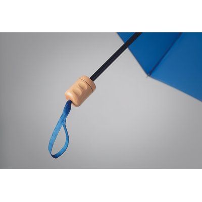 Paraguas plegable personalizado de colores sobrios con funda Azul Royal