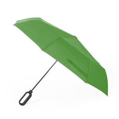 Paraguas plegable y resistente de 8 paneles con sistema antiviento Verde