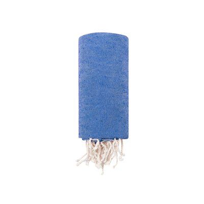 Pareo Toalla Algodón flecos Azul