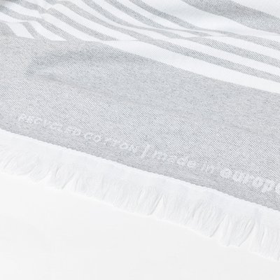 Pareo Toalla Gris/Blanco 150x80cm