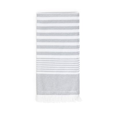 Pareo Toalla Gris/Blanco 150x80cm
