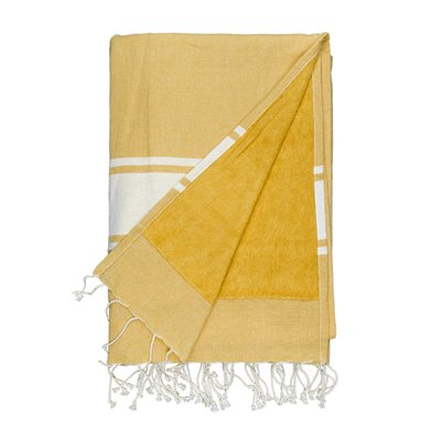 Pareo Toalla Rizo Ligero 90x180 Amarillo