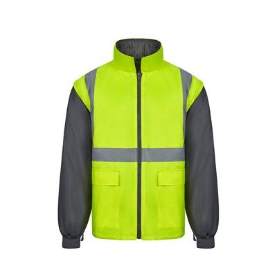 Parka 4 en 1 con cremallera y gorro oculto