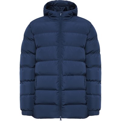 Parka acolchada Capucha fija con visera Marino M