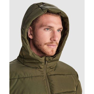 Parka acolchada Capucha fija con visera