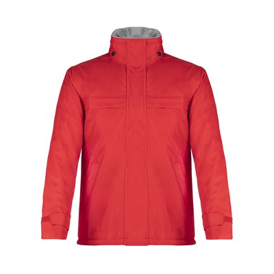 Parka acolchada impermeable con capucha Roj M