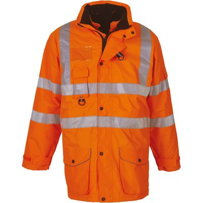 Parka alta visibilidad impermeable Hi Vis Orange S