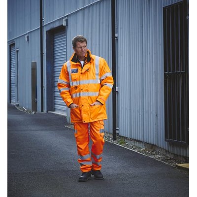Parka alta visibilidad impermeable