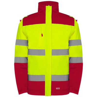 Parka Alta Visibilidad Rojo Laboral/Amarillo Flúor 4Xl