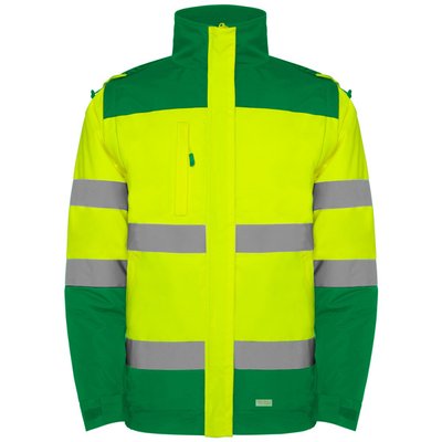 Parka Alta Visibilidad Verde Jardín/Amarillo Flúor 2Xl