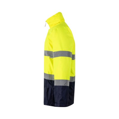Parka con bandas reflectantes y capucha